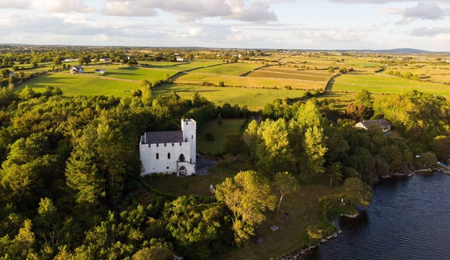 13th Century Lakeside Castle in 7 Acres of Park and Woodland in Headford