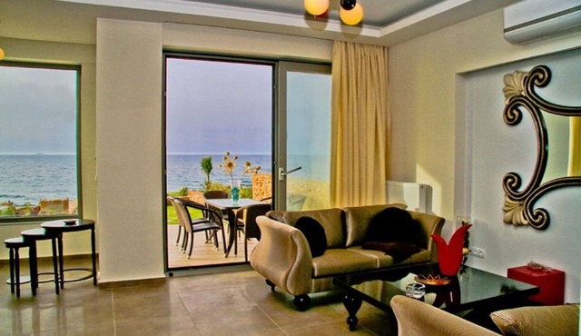Beachfront Crete Villa | Villa Peri | 4 Bedroom | 30 Metres To The Beach in Heraklion