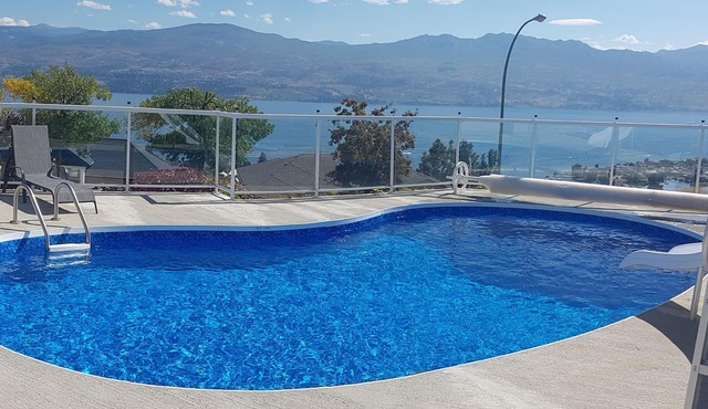 Beautiful West Kelowna Home with saltwater pool and breathtaking view in West Kelowna