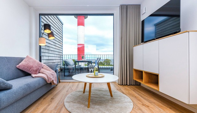 BeltBlick Aurora - roof terrace. Sauna. Sea view. Recreation. in Fehmarn