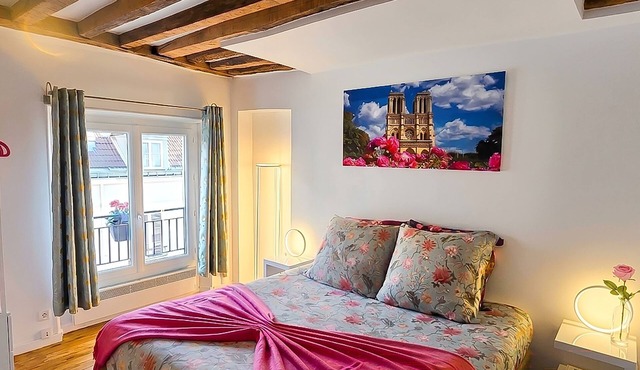 Charming 1820s Flat with Elevator & Queen size bed, near the Louvre in Paris