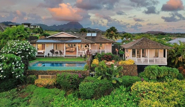 Gorgeous Poipu Villa with Pool & Spa + Ocean Views in Koloa