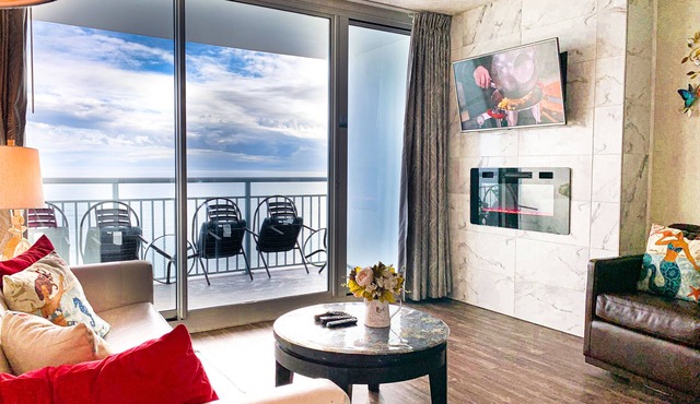 HOT SALE: 2026 Newly Renovated/Wake Up to Waves Lux Direct Oceanfront 1BR/Pools in Myrtle Beach