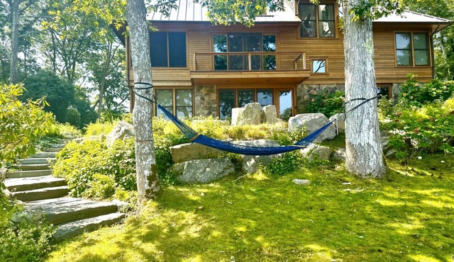 Modern Waterfront Home & Exclusive Quissett Beach in Falmouth