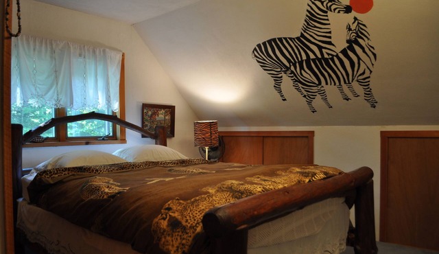 Russian and South African room in cabin surrounded by state forest in Spencer