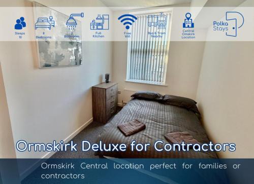 Sleeps 10 Spacious for Contractors by PolkaStay in Ormskirk